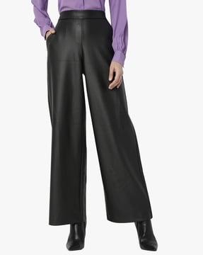 high-rise pants with insert pockets