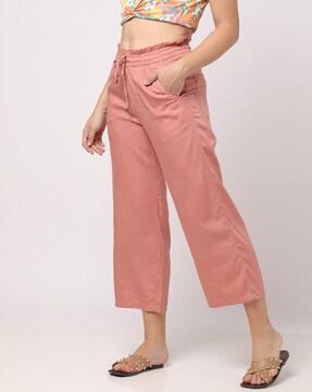 high-rise paper bag culottes