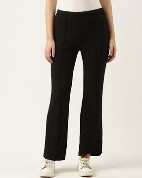 high rise pleat front trousers