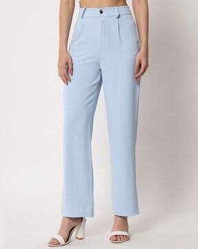 high-rise pleated pants