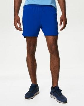 high-rise quick-dry sports shorts