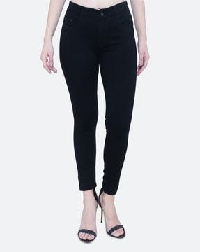 high-rise relaxed fit jeans