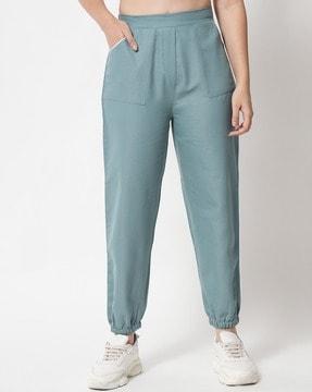 high-rise relaxed fit joggers