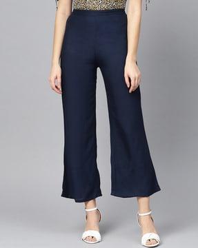 high-rise relaxed fit palazzos