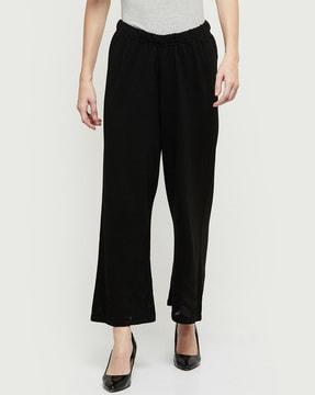 high-rise relaxed fit pants