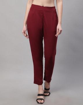 high-rise relaxed fit pants