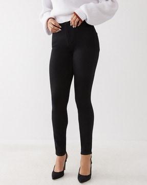 high-rise skinny fit jeans