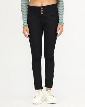 high-rise skinny fit jeans