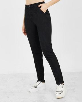 high-rise skinny fit jeans