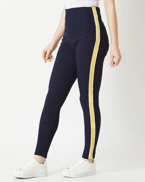 high-rise skinny fit jeggings