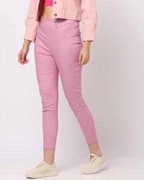 high-rise skinny fit jeggings