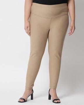 high-rise skinny fit pants