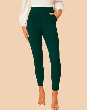 high-rise skinny fit pants