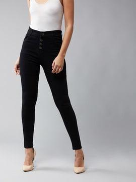 high-rise skinny jeans