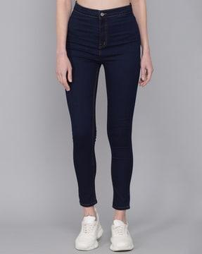 high-rise skinny jeans