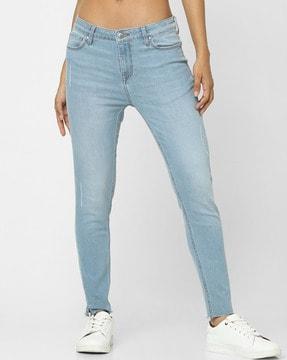 high-rise skinny jeans