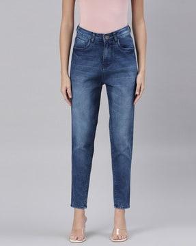 high rise skinny jeans