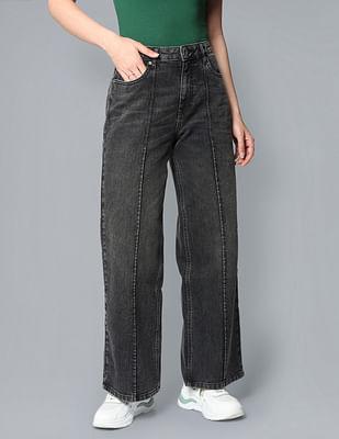 high rise slim fit jeans