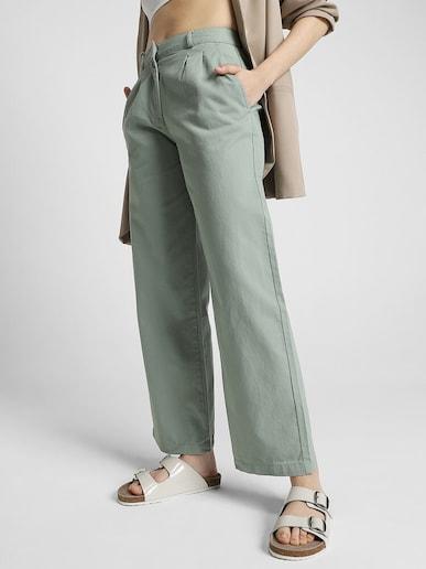 high rise solid pant