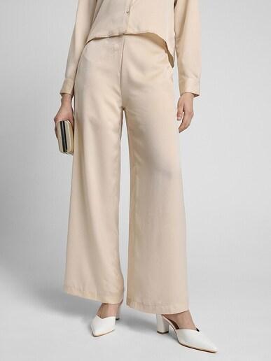 high rise solid pant