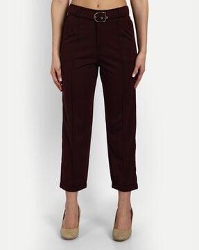high-rise straight fit culottes