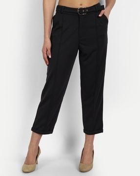 high-rise straight fit culottes