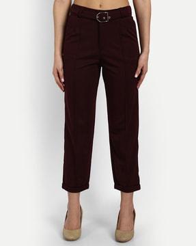 high-rise straight fit culottes