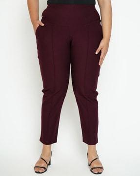 high-rise straight jeggings