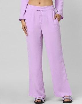 high-rise straight pants