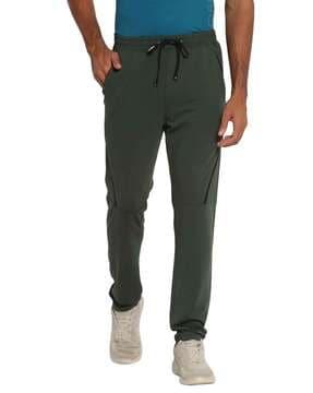 high rise straight track pant