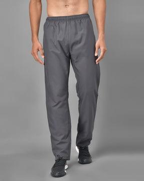 high rise straight track pants