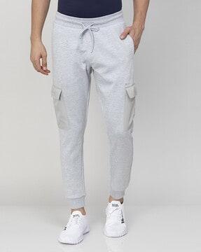 high-rise straight track pants