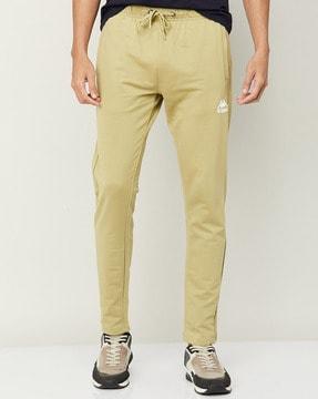 high-rise straight track pants