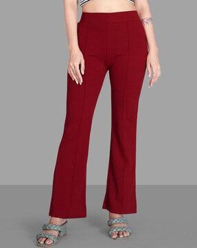 high-rise stretch pants