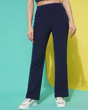 high rise trousers with contrast tapping