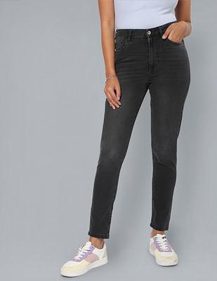 high rise veronica skinny fit twill jeans