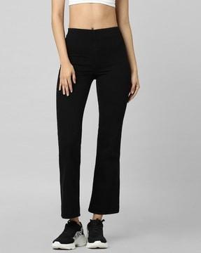 high-rise wide leg jeans