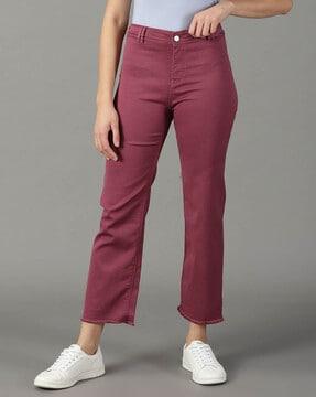 high-rise wide-leg jeans