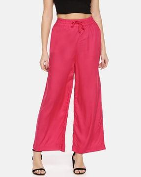 high-rise wide leg palazzos