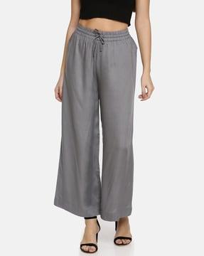 high-rise wide leg palazzos