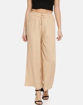 high-rise wide leg palazzos