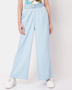 high-rise wide leg pant