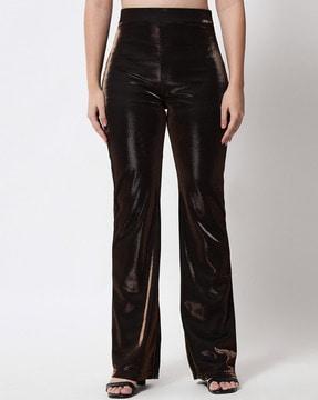 high-rise wide-leg pant