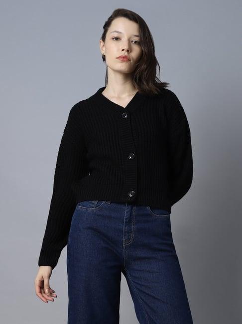 high star black regular fit sweater