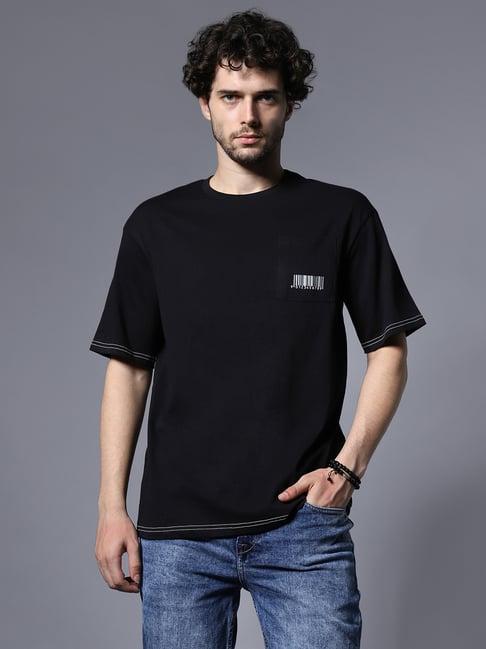 high star black relaxed fit t-shirt