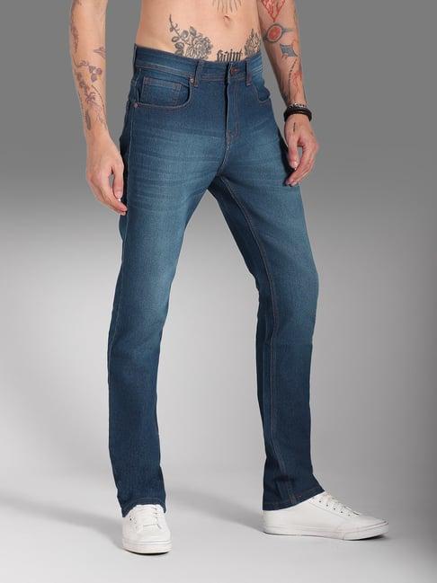 high star blue cotton regular fit jeans