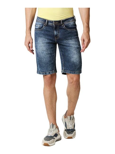 high star blue denim shorts