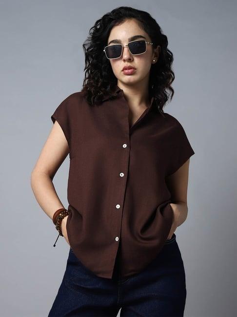 high star brown shirt