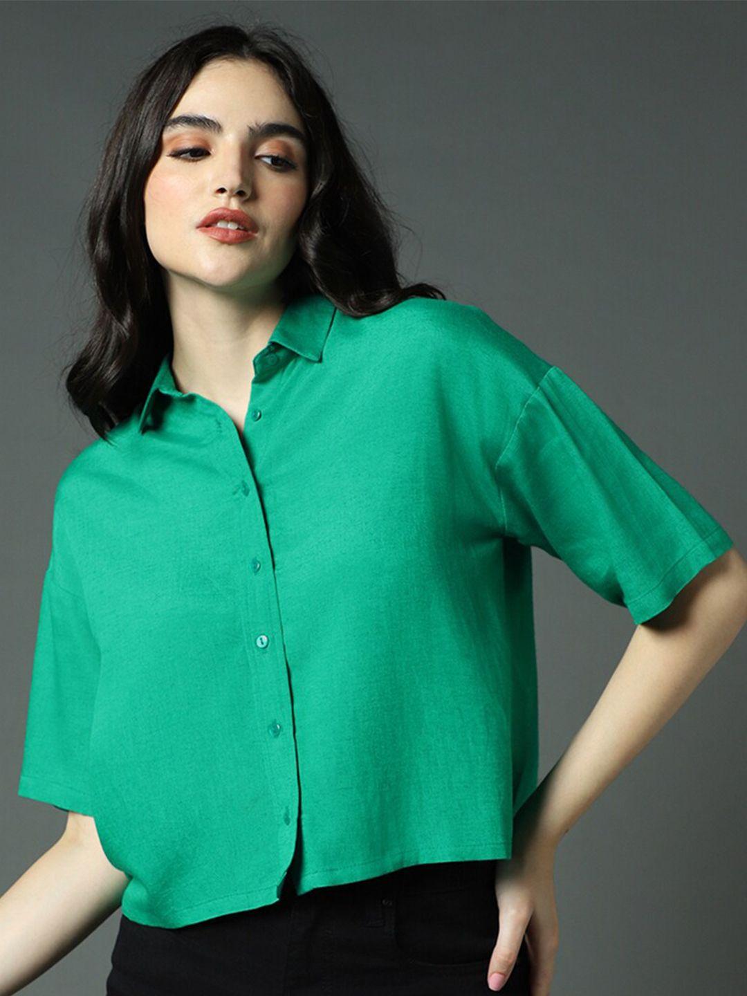 high star classic boxy opaque pure cotton casual shirt