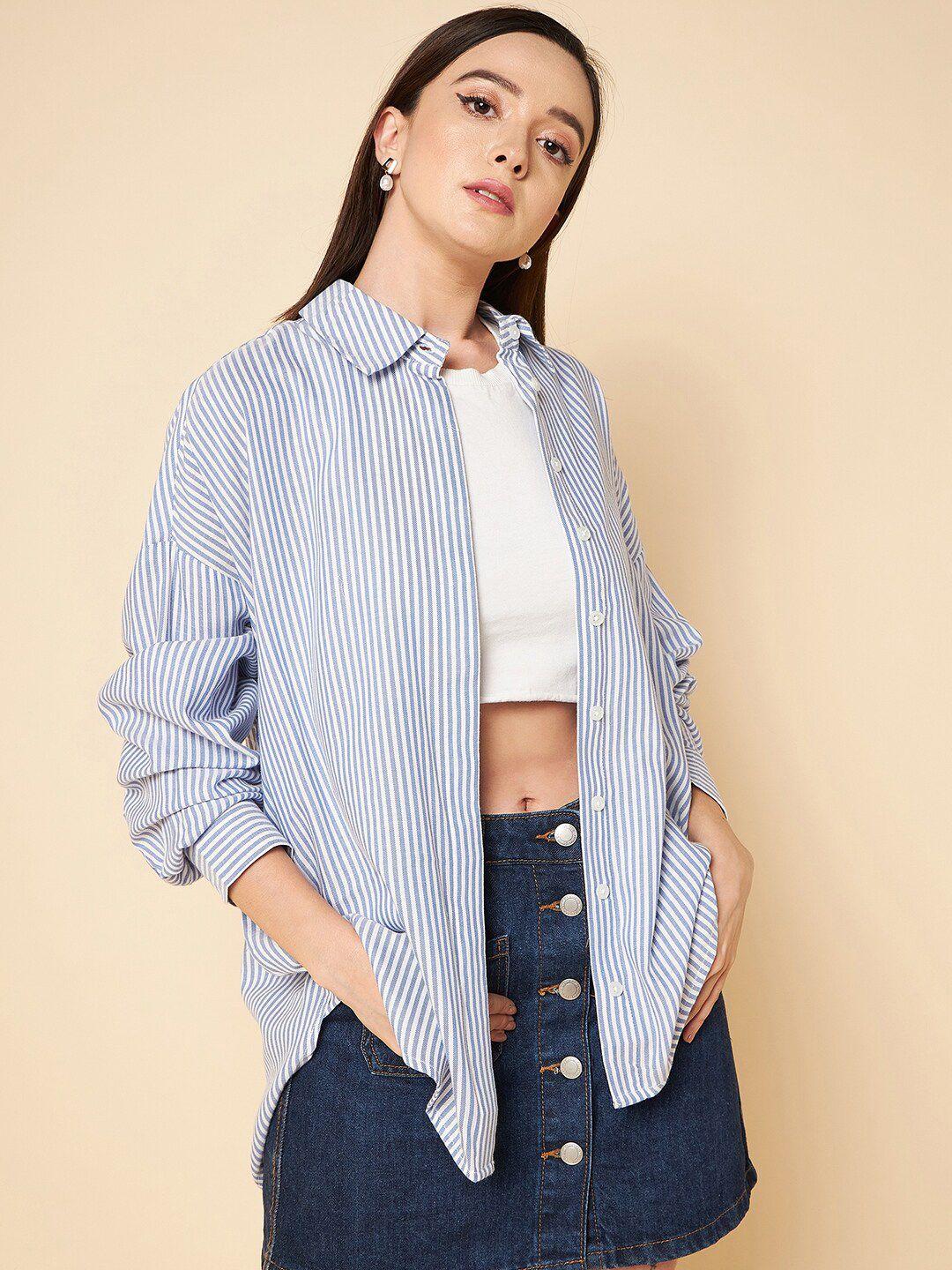 high star classic tailored fit striped casual shirt